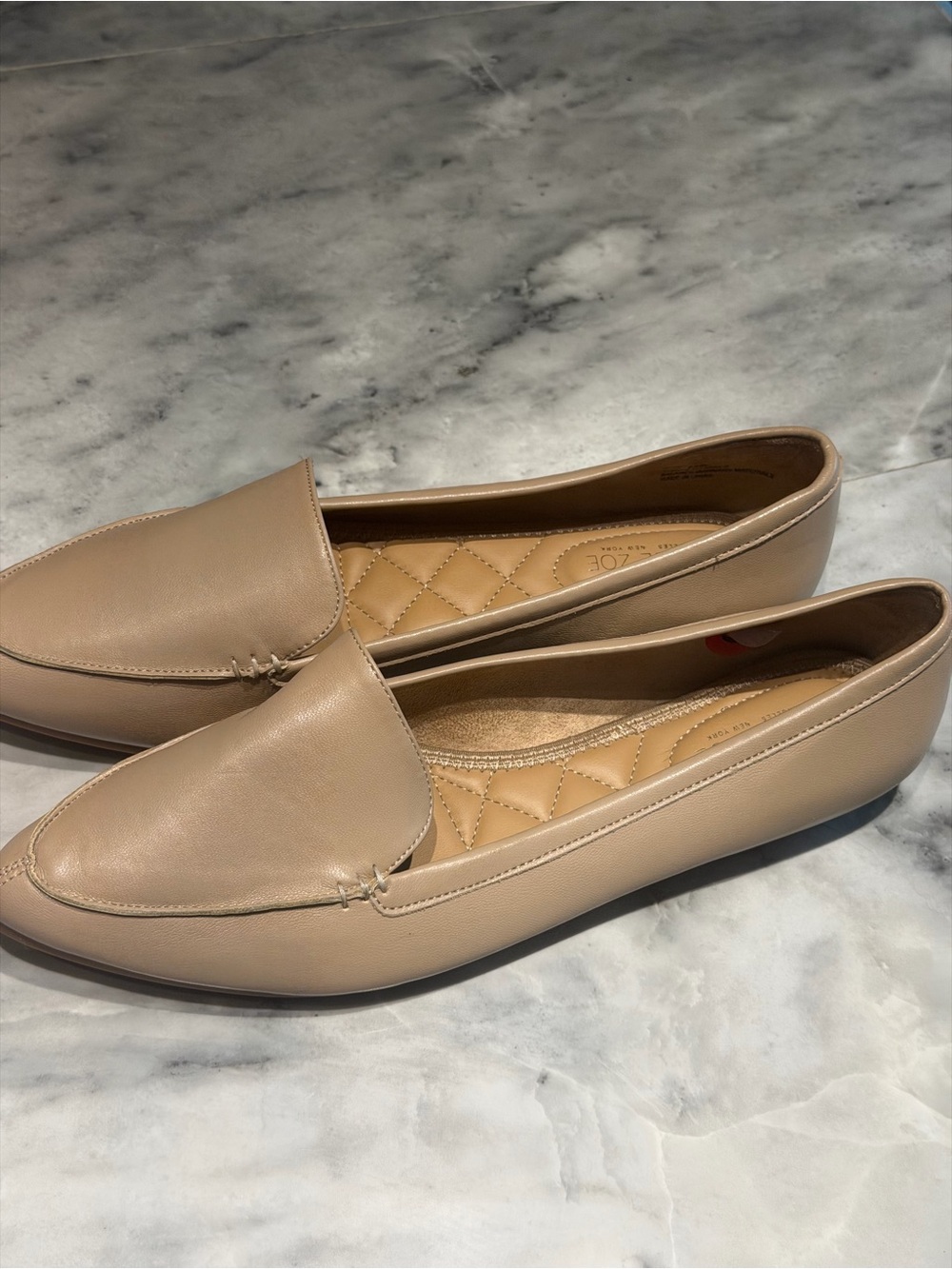Rachel Zoe Nude Taupe Slip-On Loafers